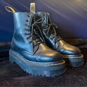 Dr. Martens Black Vegan Jaden Platform Size 7